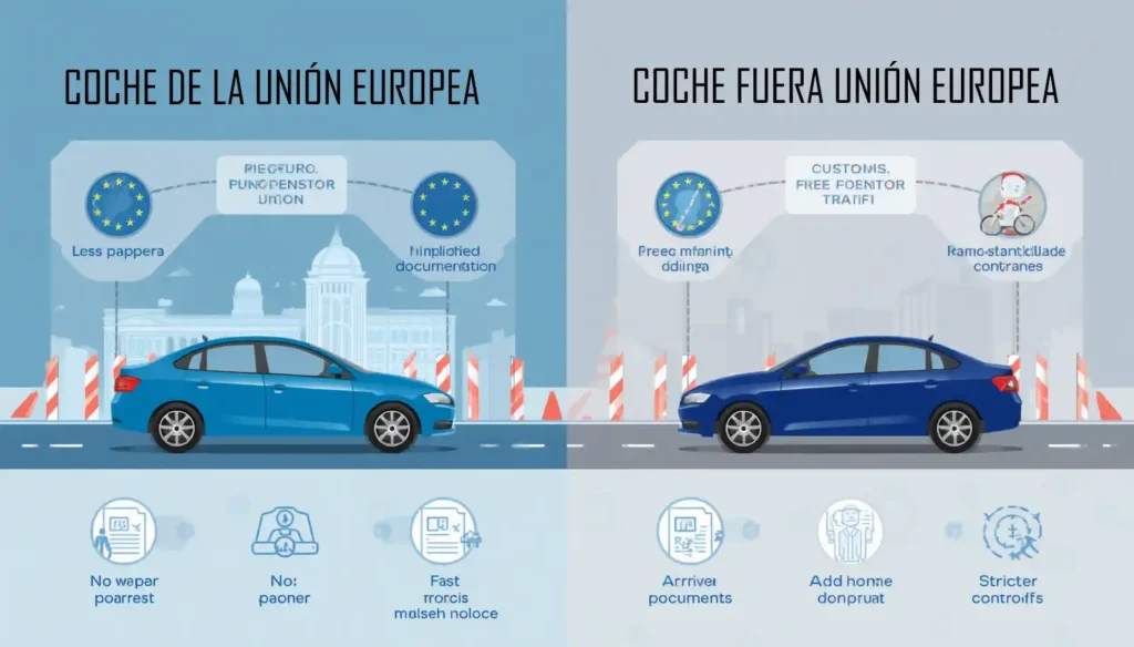 Importar coches de la UE o de fuera de la UE, diferencias