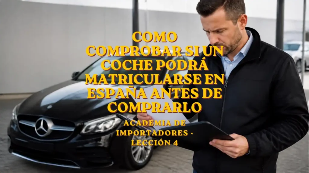 Cómo comprobar si un coche podrá matricularse en España antes de comprarlo
