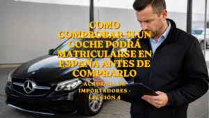 Cómo comprobar si un coche podrá matricularse en España antes de comprarlo