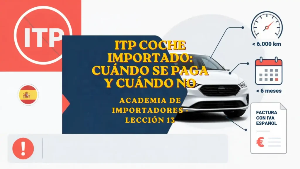 ITP coche importado cuándo se paga y cuándo no
