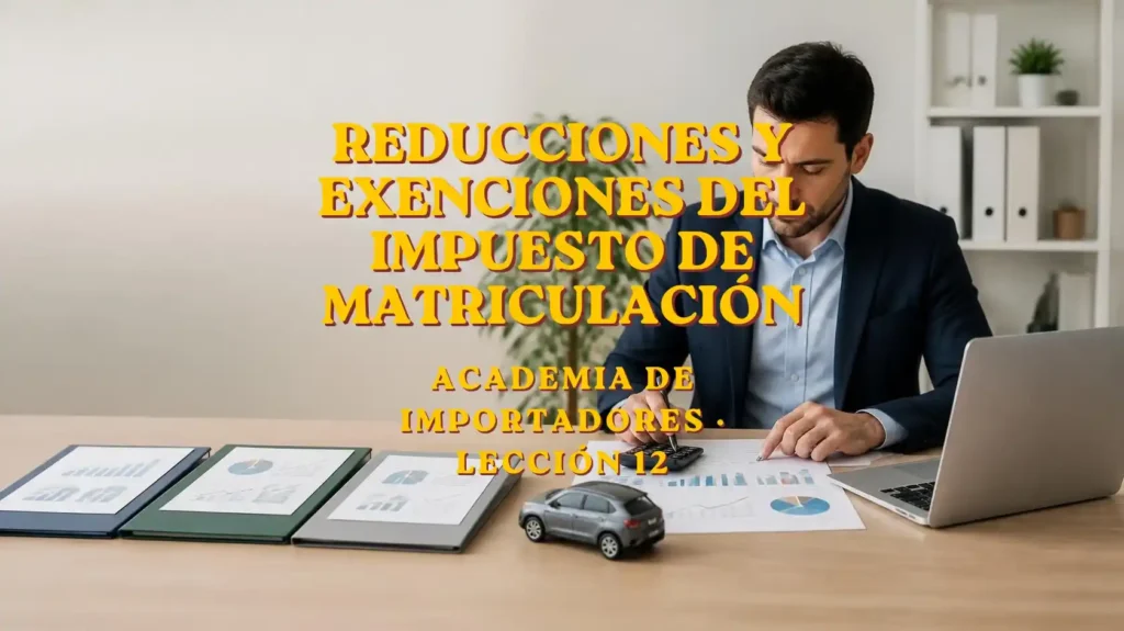 Reducciones y exenciones del impuesto de matriculación cuándo se puede pagar menos o no pagar IEDMT