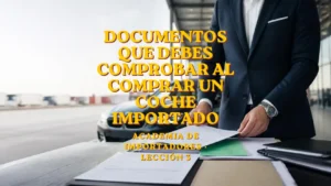 documentación para comprar un coche en Europa