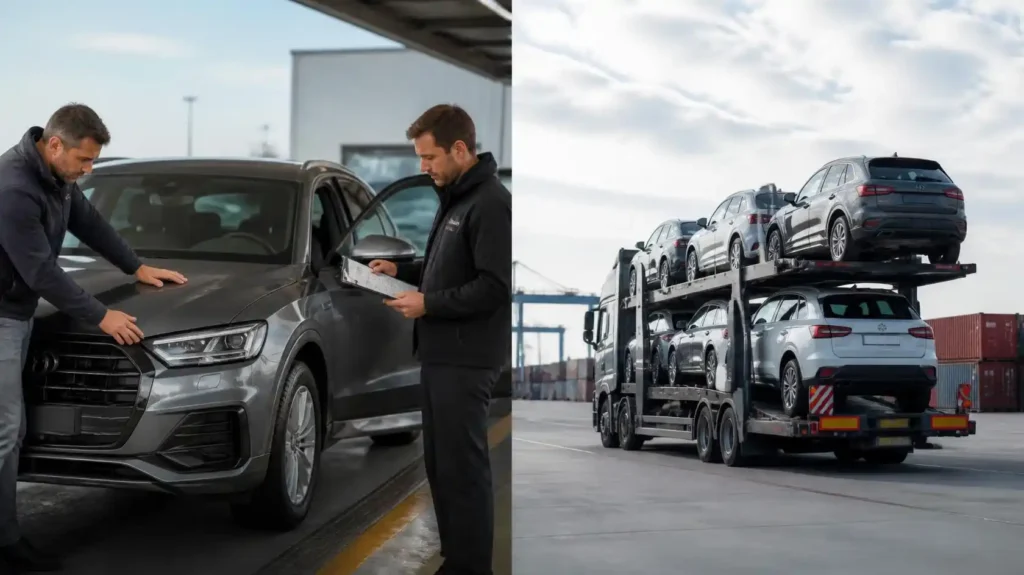 importacion de coches, transporte y revisión