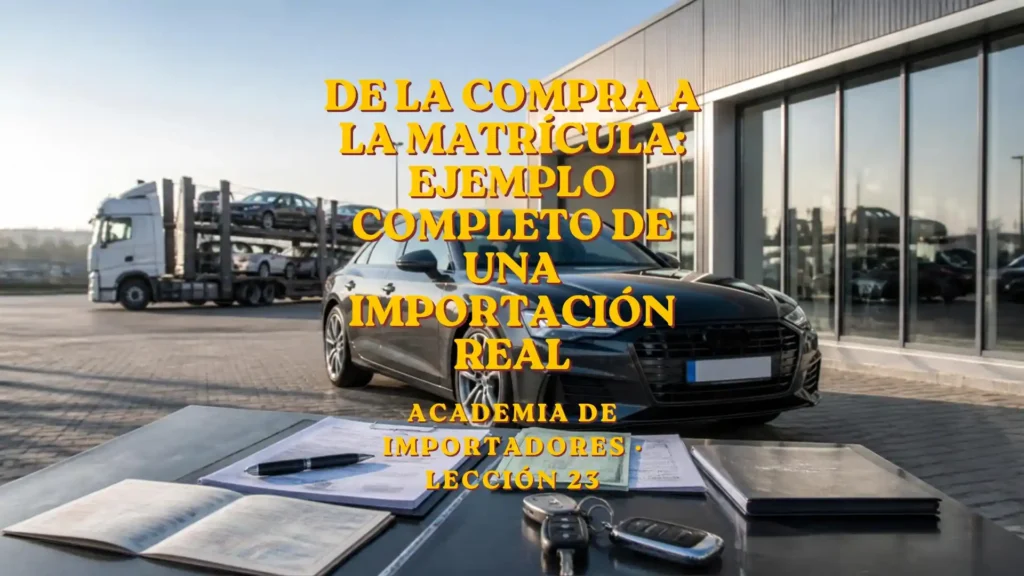 De la compra de un coche extranjero a la matriculación española ejemplo completo de una importación real
