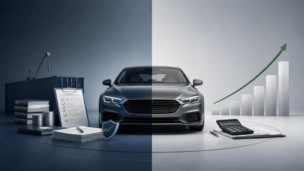 Gastos de importar un coche y margen de beneficio
