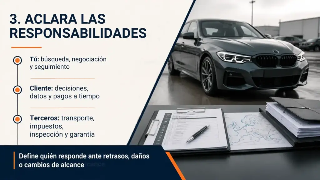 Importar coches por encargo cómo definir honorarios, anticipos y responsabilidades en 2026