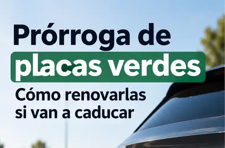 Prórroga de placas verdes cómo renovarlas
