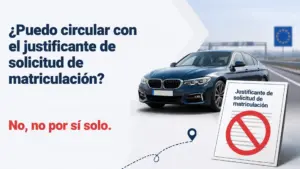 circular con justificante de solicitud de matriculación