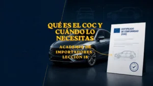 ¿Qué es el CoC de un coche y cuándo lo necesitas para matricularlo?